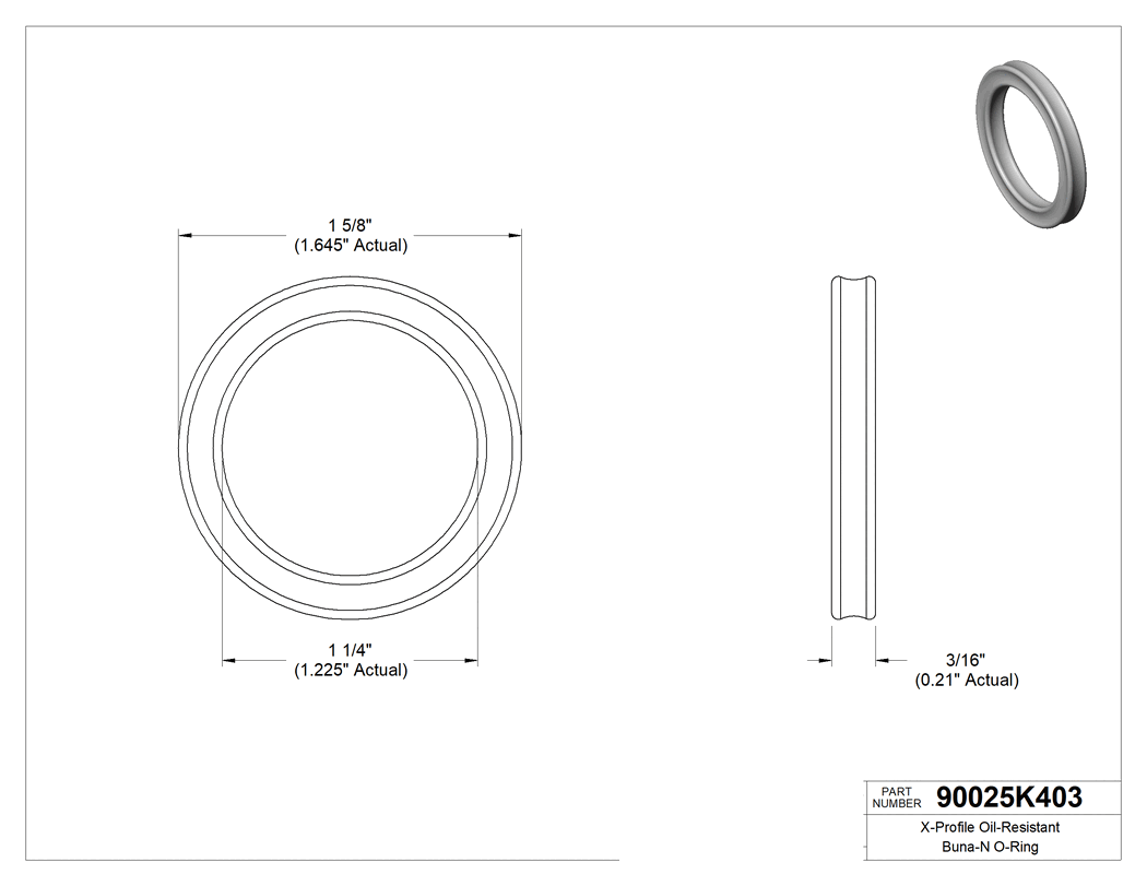 Technical drawing - 90025K403